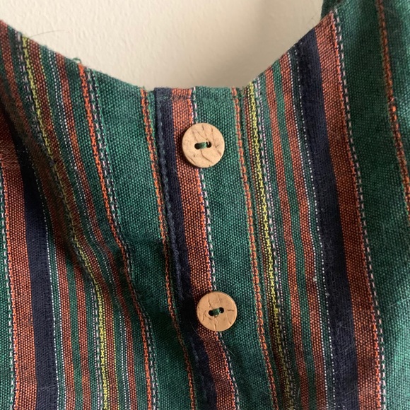 Cute green striped bralette/crop - Picture 2 of 4